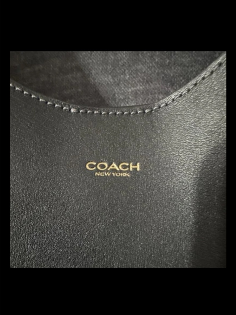 Coach Brooklyn 28 Shoulder Bag Black Smooth Leather Gold Tone Excellent - Picture 2 of 6